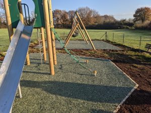 Folly fields play area with new surfacing